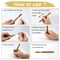 6 Pieces Paint Pen Gold Silver Metallic Permanent Acrylic Markers Set for Fabric Glass Rock Wooden Ceramic Leather Tire Painting, 0.7mm Extra Fine Tip (3pcs Gold+3pcs Silver)
